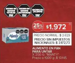 Carrefour Manty alimento en pan para untar oferta