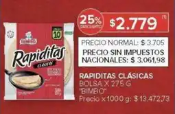 Carrefour Bimbo Rapiditas clasicas oferta