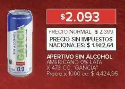 Carrefour Gancia apertivo sin alcohol oferta