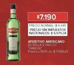 Carrefour Gancia aperitivo americano oferta