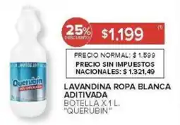 Carrefour Querubin lavandina ropa blanca aditivada oferta
