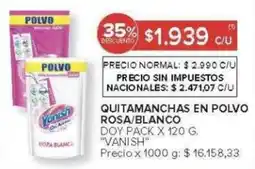 Carrefour Vanish quitamanchas en polvo oferta