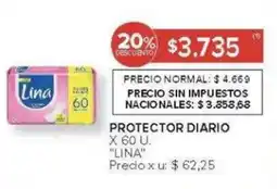Carrefour Lina protector diario oferta