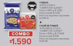 Carrefour Carrefour fideos + puré de tomate oferta