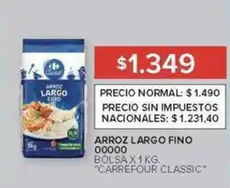 Carrefour Carrefour Classic arroz largo fino 00000 oferta