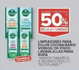 Carrefour Eco Planet limpiadores oferta