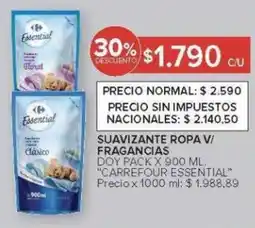 Carrefour Carrefour Essential suavizantes ropa oferta