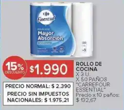 Carrefour Carrefour Essential rollo de cocina oferta