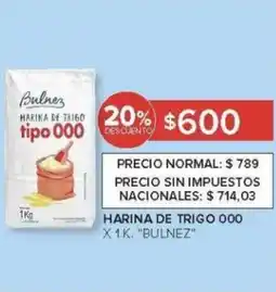 Carrefour Bulnez harina de trigo 000 oferta