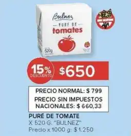 Carrefour Bulnez puré de tomate oferta