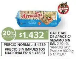 Carrefour Arrocitas galletas de arroz oferta
