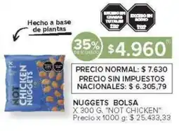 Carrefour Not Chicken nuggets bolsa oferta