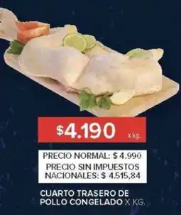 Carrefour Cuarto trasero de pollo congelado oferta