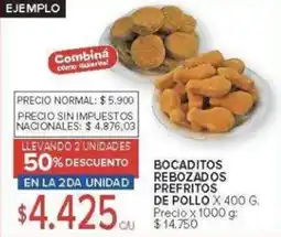 Carrefour Bocaditos rebozados prefritos de pollo oferta