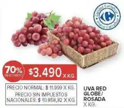 Carrefour Uva red globe/rosada oferta