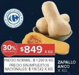 Carrefour Zapallo anco oferta
