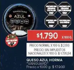 Carrefour Vanguard queso azul horma oferta