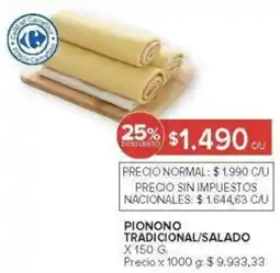 Carrefour Pionono tradicional/salado oferta