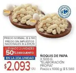 Carrefour Elaboración Propia noquis de papa oferta