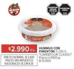 Carrefour Carrefour Classic hummus con pimenton oferta