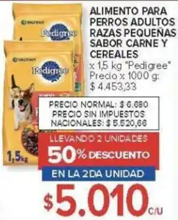 Carrefour Pedigree alimento para perros adultos oferta