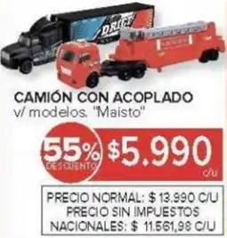 Carrefour Maisto Camión con acoplado oferta