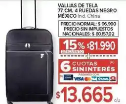 Carrefour Valijas de tela 77 cm oferta