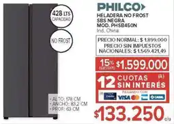 Carrefour Philco heladera no frost oferta