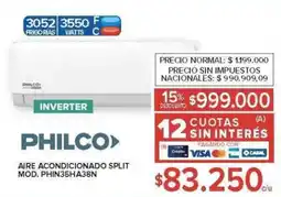 Carrefour Philco aire acondicionado split oferta