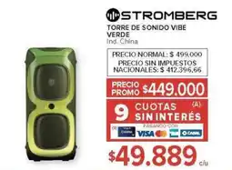 Carrefour Stromberg torre de sonido vibe oferta