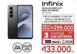 Carrefour Infinix lelular libre hot oferta