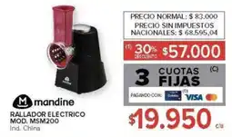 Carrefour Mandine rallador electrico oferta