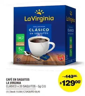 Atomo Conviene La Virginia Café En Saquitos x 20 Saquitos - 5g c/u oferta