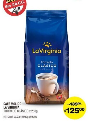 Atomo Conviene La Virginia Café Molido x 250g oferta