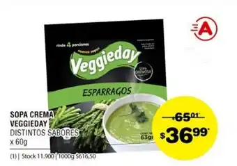 Atomo Conviene Veggieday Sopa Crema x 60g oferta