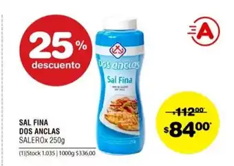 Dos Anclas Sal Fina x 250g