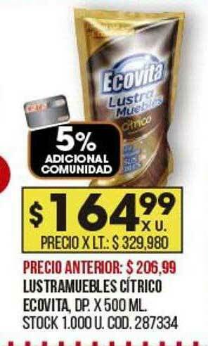 Coto Lustramuebles Cítrico Ecovita oferta