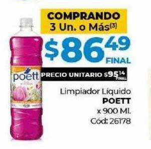Diarco Limpiador Liquido Poett oferta