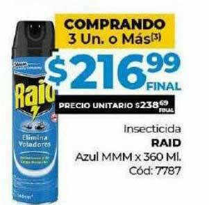 Diarco Insecticida Raid Azul Mmm oferta