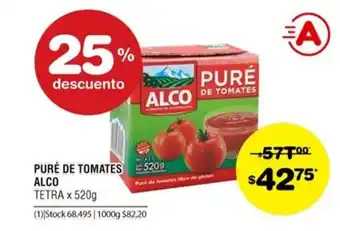 Atomo Conviene Alco Puré De Tomates x 520g oferta