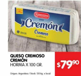 Disco Queso Cremoso Cremón Horma oferta