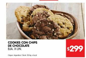 Disco Cookies Con Chips De Chocolate oferta
