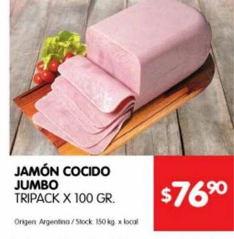 Disco Jamón Cocido Jumbo Tripack oferta