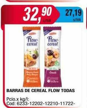 Maxiconsumo Barras De Cereal Flow Todas oferta
