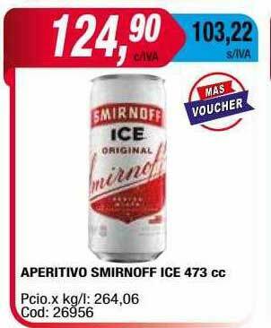 Maxiconsumo Aperitivo Smirnoff Ice oferta