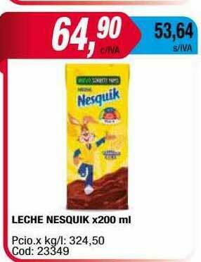 Maxiconsumo Leche Nesquik oferta