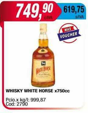 Maxiconsumo Whisky White Horse oferta