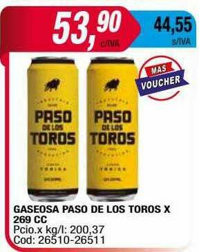 Maxiconsumo Gaseosa Paso De Los Toros oferta