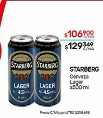 Nini Mayorista Starberg Cerveza Lager oferta