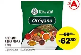 Atomo Conviene Orégano Reina Mora x 50g oferta